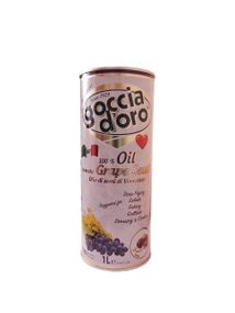 Масло виноградной косточки Goccia D'oro - Виноградное масло - 1л (ИТАЛИЯ) - ОРИГИНАЛ (примятая банка)