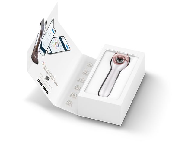 Електронний ролер для обличчя з мікроголками GESKE MicroNeedle Face Roller 9в1 starlight | Зображення 8
