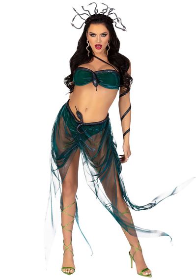 Еротичний костюм Медузи Горгони Leg Avenue Medusa Costume M, топ, спідниця, нарукавники, прикраси | Зображення 2