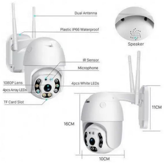 Уличная камера видеонаблюдения UKC CAMERA CAD N3 WIFI IP поворотная с удаленным доступом | Зображення 7
