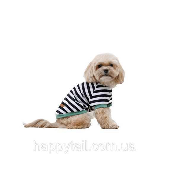 Футболка для собак Pet Fashion Breeze XXS в полоску — летняя трикотажная майка-борцовка от солнца и пыли | Зображення 1