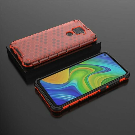 Протиударний чохол Cyberpunk на Xiaomi Redmi Note 9 колір Червоний | Зображення 2
