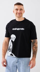 Футболка з принтом чоловіча GENUA G01222-0040 M Чорний shop (2000999418464)
