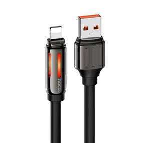Дата кабель Hoco U136 Print USB to Lightning 2.4A (1.2m)