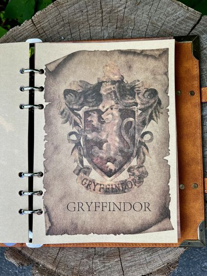 Блокнот Harry Potter “Hogwarts Binder” — магічний щоденник із кільцями, 4 факультети (A5) | Зображення 5