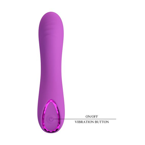Вібратор для точки G Pretty Love Dj Dick фіолетовий, 12.7 х 2.7 см Sex Aura | Зображення 4