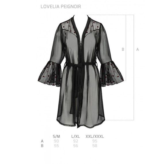 Воздушный пеньюар LOVELIA PEIGNOIR black S/M - Passion | Зображення 6