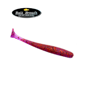 Силиконовая приманка, Съедобный силикон Bait Breath U30 Fish Tail Shad 2,8" (8шт.) (Ur29 Chameleon／Red・seed)