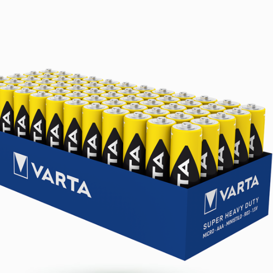 Батарейка солевая AAA/R03 (пл-2шт) VARTA Superlife