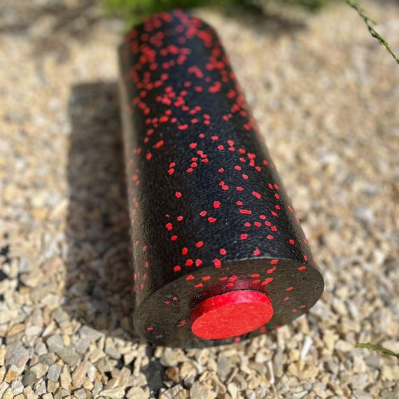 Масажний ролик (роллер) гладкий Паверплей PP-4348 2 in 1 EPP Foam Roller Чорно/Червоний (33x14см.) | Зображення 7