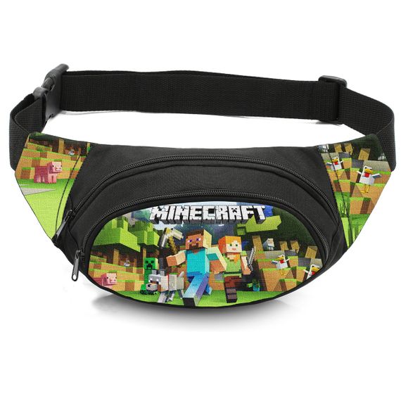 Сумка-бананка детская с принтом Minecraft поясная сумка для мальчика (4516)