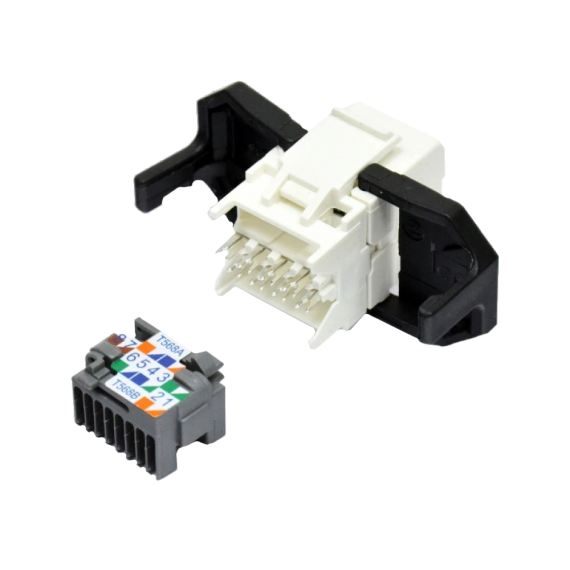 Corning FQ100020723 Модуль Keystone UTP RJ45 кат. 5e, білий, Corning - Серверні аксесуари | Зображення 1