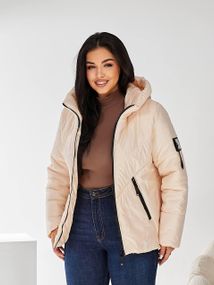 Жіноча демісезонна куртка, арт. 1008, молоко