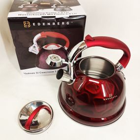 Чайник со свистком бакелитовой ручкой Edenberg EB-1910 3л, Чайник на кухню 3 л для газовых плит KW-82