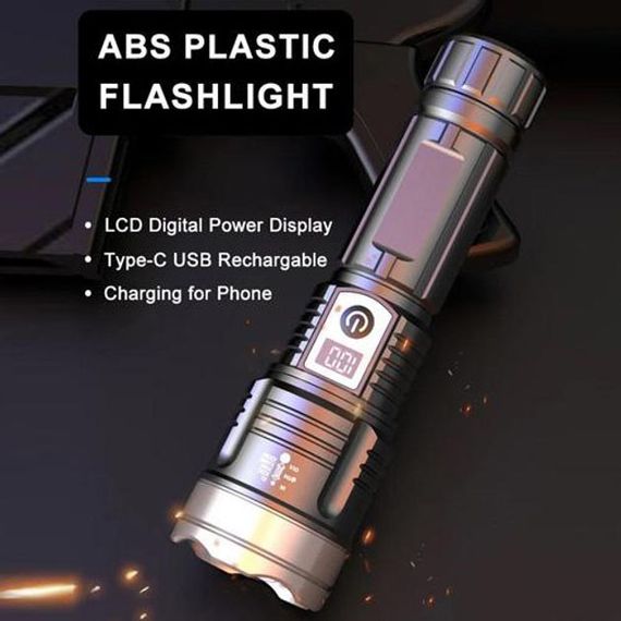 Ліхтар PLD-008 WHITE LASER LED PM10-TG, power bank, Ліхтарик тактичний акумуляторний ручний | Зображення 8