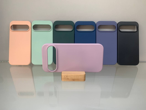 Google Pixel 9/9 Pro Противоударный чехол Софт Тач чехол сиреневый