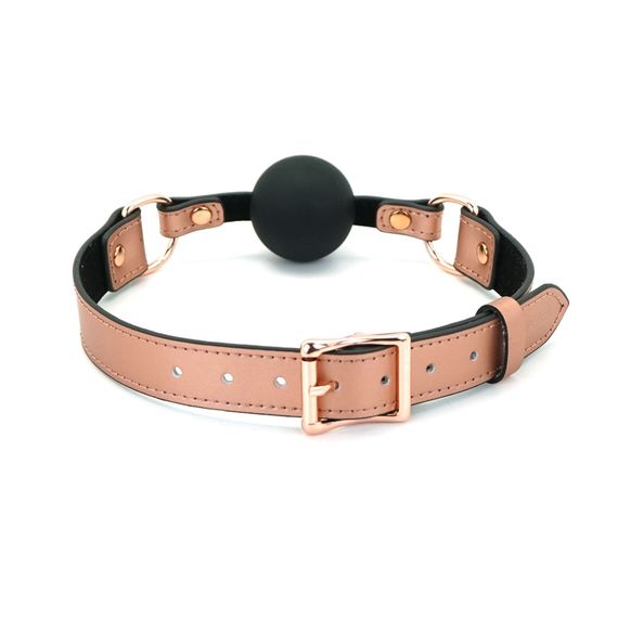 Кляп Liebe Seele Rose Gold Memory Ball Gag Розовый One Size