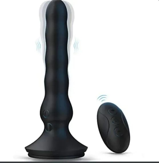 Масажер простати із сильним присоском, фалоїмітатор