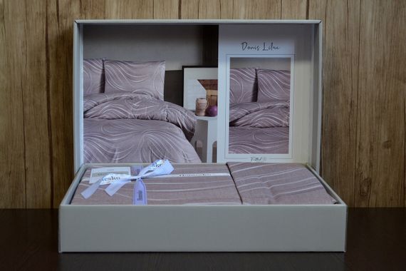 Постільна білизна First Choice Homesko Ranforse сімейний 160 х 220 см Donis Lilac | Зображення 1
