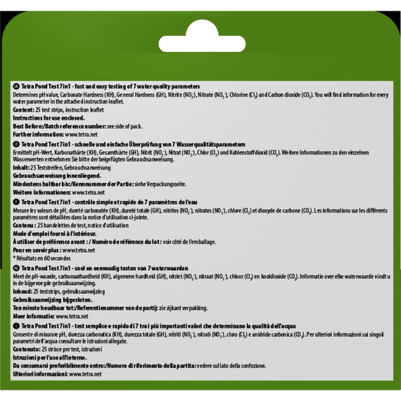 Набір індикаторних тестів Tetra Pond Test 7in1 для ставка для перевірки показників якості води 25 шт | Зображення 2