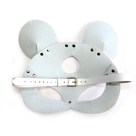Шкіряна маска мишки Art of Sex - Mouse Mask, колір Білий | Зображення 3