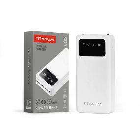 Повербанк Titanum 20000mAh білий OL22