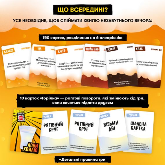 Настольная игра Лови волну. Алкоигра для вечеринок | Зображення 3