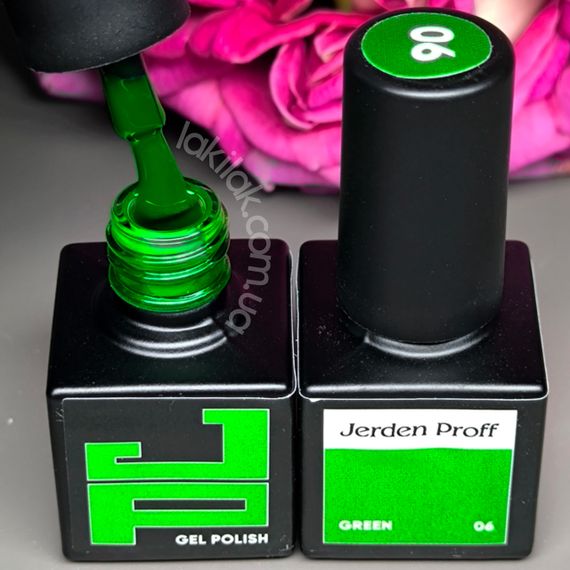 Гель-лак Jerden Proff №06 (зеленый) 5 мл