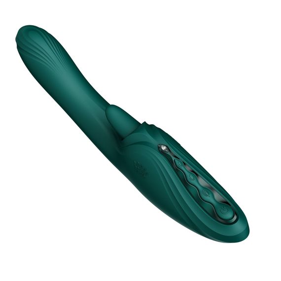 Вібратор-кролик Zalo Ares Turquoise Green | Зображення 4