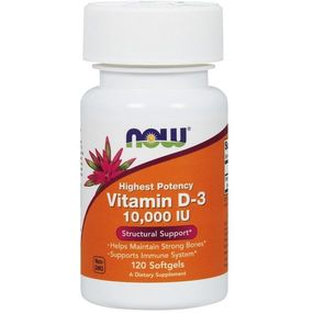 Витамин D NOW Foods Vitamin D-3 10000 IU 120 Softgels