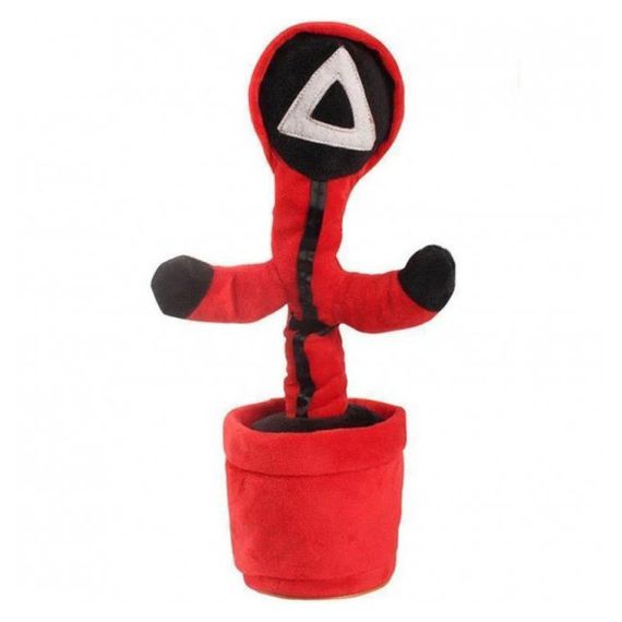 Интерактивная детская игрушка танцующий кактус Игра в кальмара поет танцует светится HQ-928 на аккумуляторе | Зображення 6