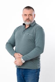 Поло з довгим рукавом чоловіче