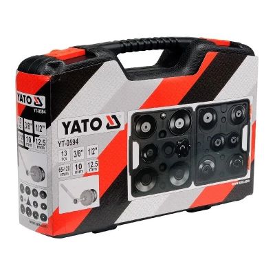 Автомобильный съемник Yato масляных фильтров 3/8&quot;-1/2&quot; 13шт (YT-0594) | Зображення 1