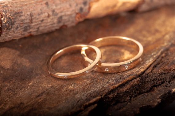 Обручальное кольцо из красного золота 15 | Зображення 7