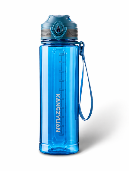 Бутылка KANGZYUAN 700 мл - Голубая Tritan BPA-free, ударопрочная, спортивная с эргономичной крышкой