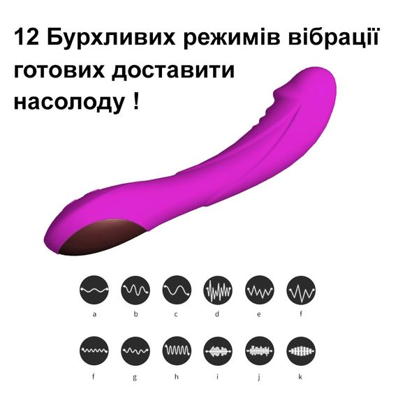 Вибратор для стимуляции зоны G и клитора (USB, фиолетовый) | Зображення 1