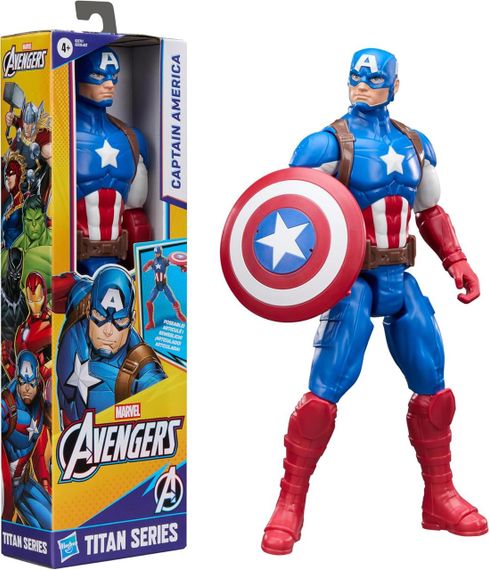 Игровая фигурка Капитан Америка 30 см Оригинал Marvel Titan Hero Captain America 12” Action Figure