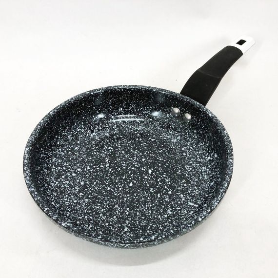 Сковорода UNIQUE UN-5102 20 см без кришки, світлий граніт. Антипригарна з бакелітовою ручкою | Зображення 2