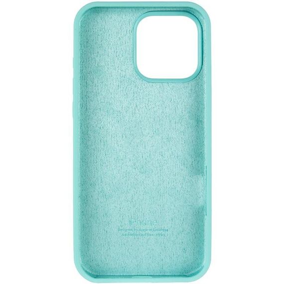 Чохол Silicone Case Full Protective (AA) для Apple iPhone 16 Pro Max (6.9") Бірюзовий / Marine Green | Зображення 2