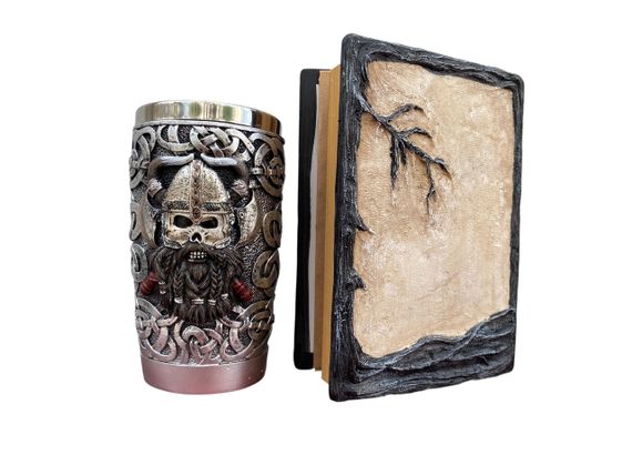 Подарунковий набір Стакан 3D Вікінг Лицарь і Блокнот 3D «Тінь Ворона» | Зображення 1