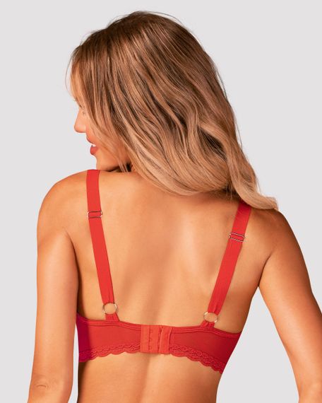 Бюстгальтер Obsessive Belovya Красный XL/2XL | Зображення 1
