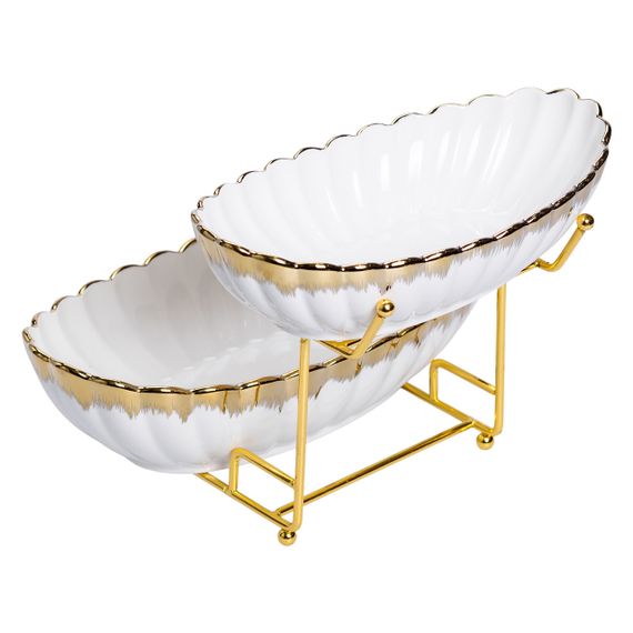 Фруктовниця на 2 яруси для закусок 29×25×20 (см) HP-26-5 | Зображення 3