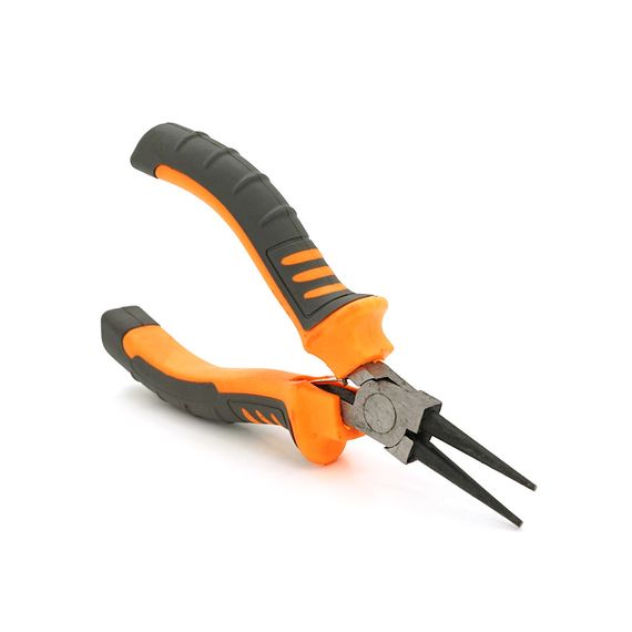 Круглогубцы VOLTRONIC,серо-оранжевые ручки,125мм,55гр