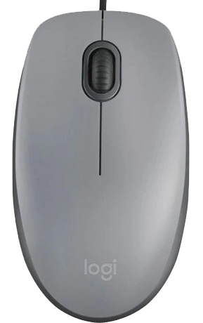 Миша Logitech M110 Silent-MID GRAY-USB-AKOYA