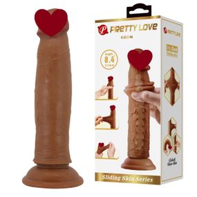 Фалоімітатор на присосці, з ефектом ковзної шкіри LyBaile - Keon Sliding Skin 8.4”, BW-008119LP-1 Sex Aura