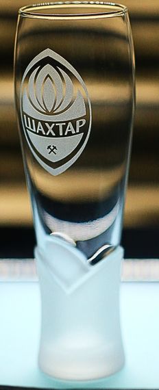 Пивной бокал крафтовый 440 мл ФК Шахтер Донецк с гравировкой подарок для фаната футбольная кружка | Зображення 2