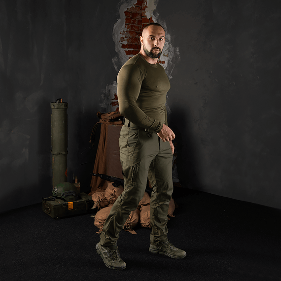 Штани Спартанець Canvas Олива (8085), XXL | Зображення 2