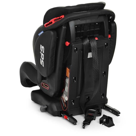 Автокрісло ME 1057 BASTION Dark Gray дитяче, група 1-2-3, isofix, темно-сірий, льон+шкіра. | Зображення 4