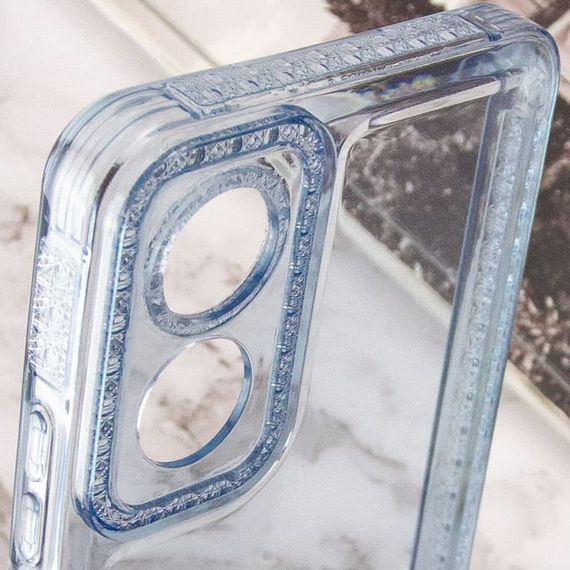 Чохол TPU Starfall Clear для Oppo A17 Блакитний | Зображення 4