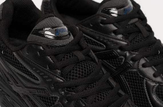 Демісезонні шкіряні кросівки Asics колір чорний | Зображення 6